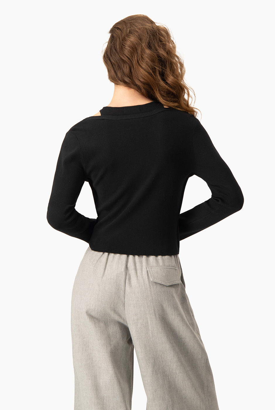 Pullover Drap Knotted