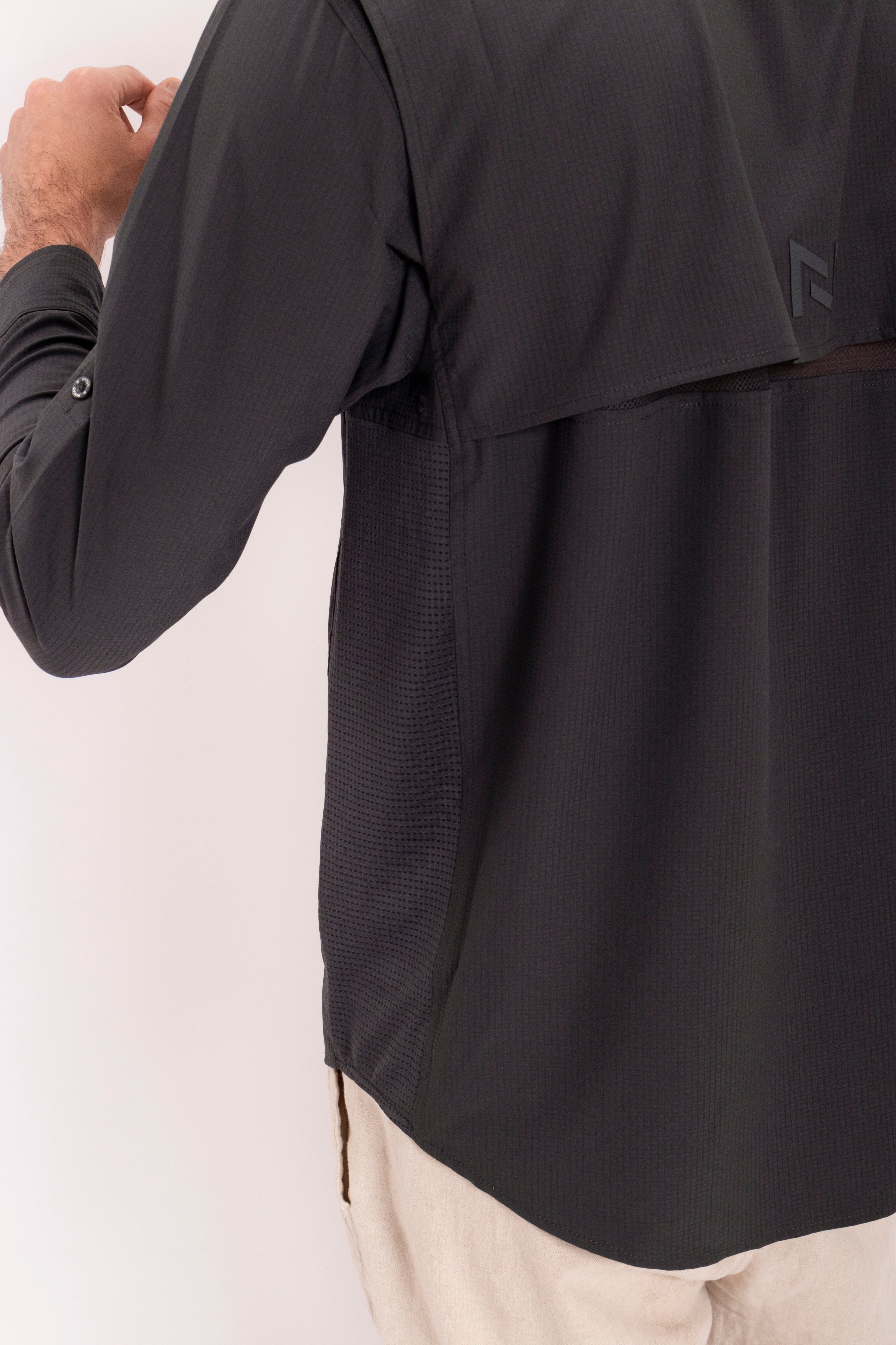 Camisa Nomad Hardwear Manga Larga Gris