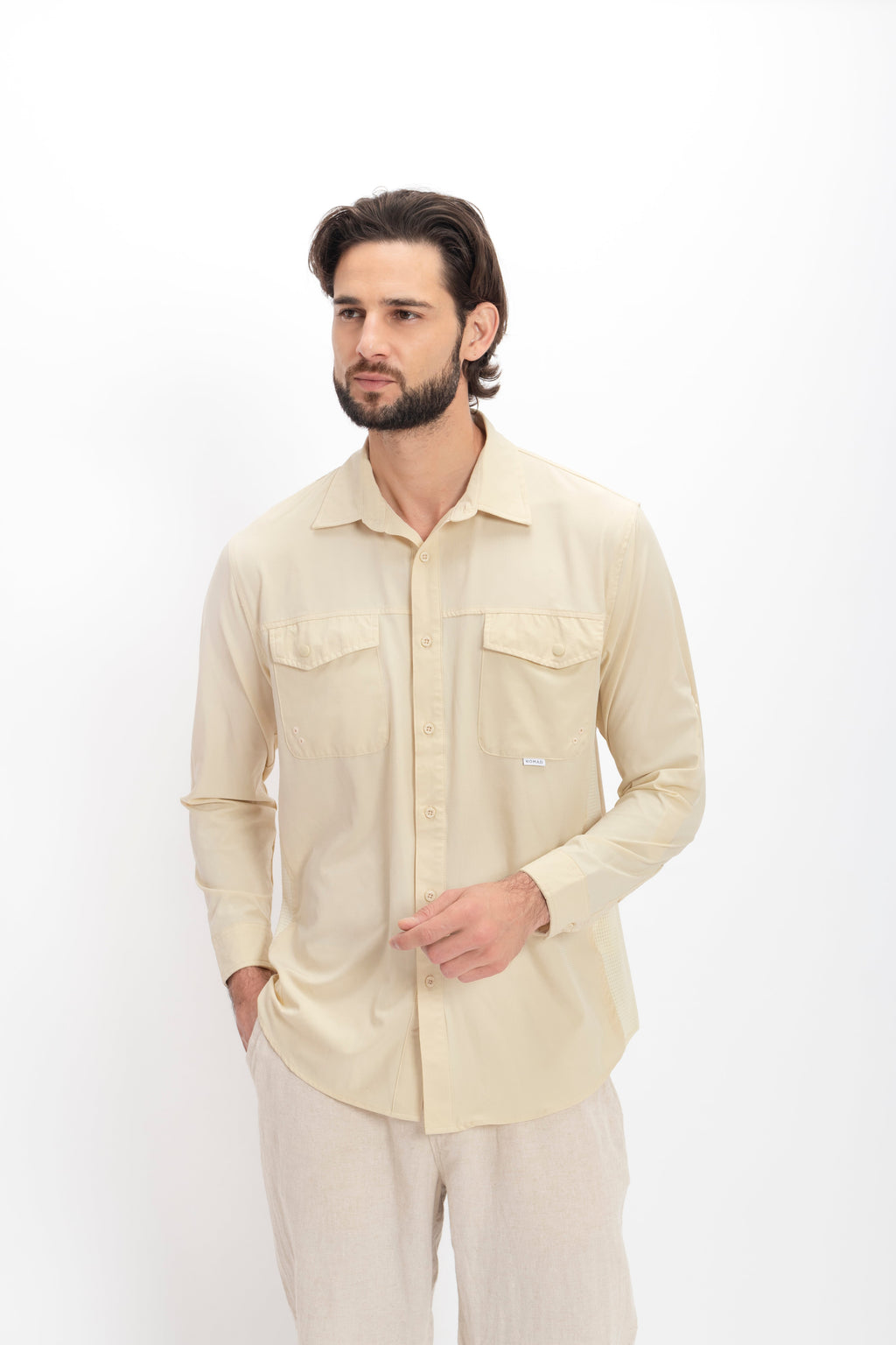 Camisa Nomad Hardwear Manga Larga Caki