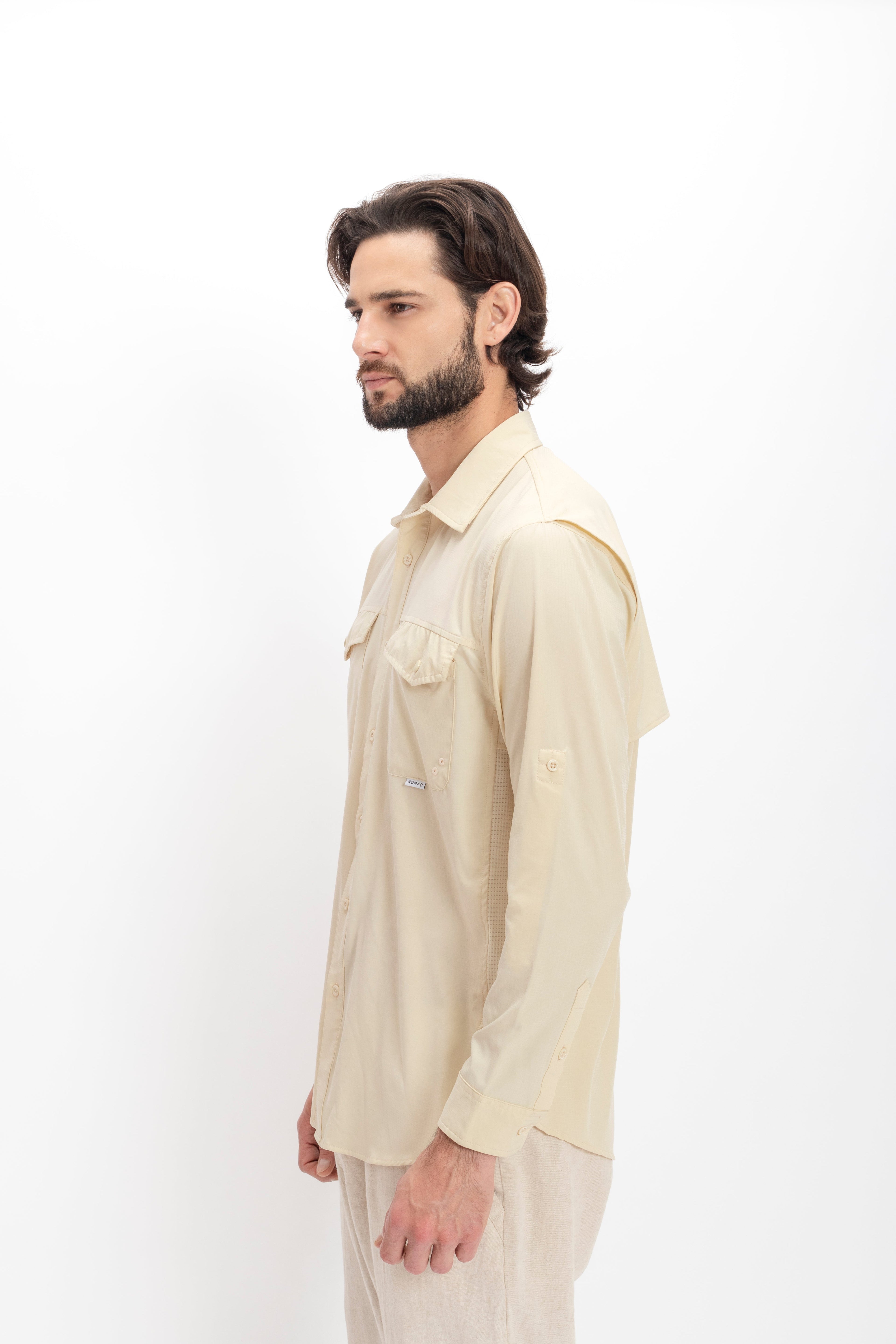 Camisa Nomad Hardwear Manga Larga Caki