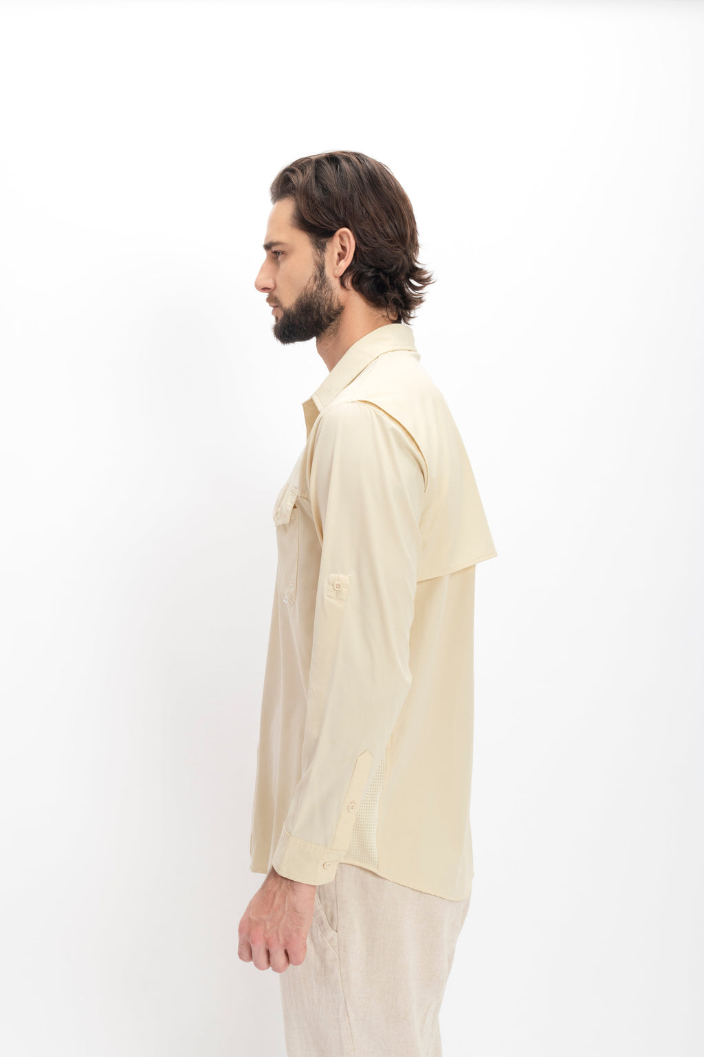 Camisa Nomad Hardwear Manga Larga Caki
