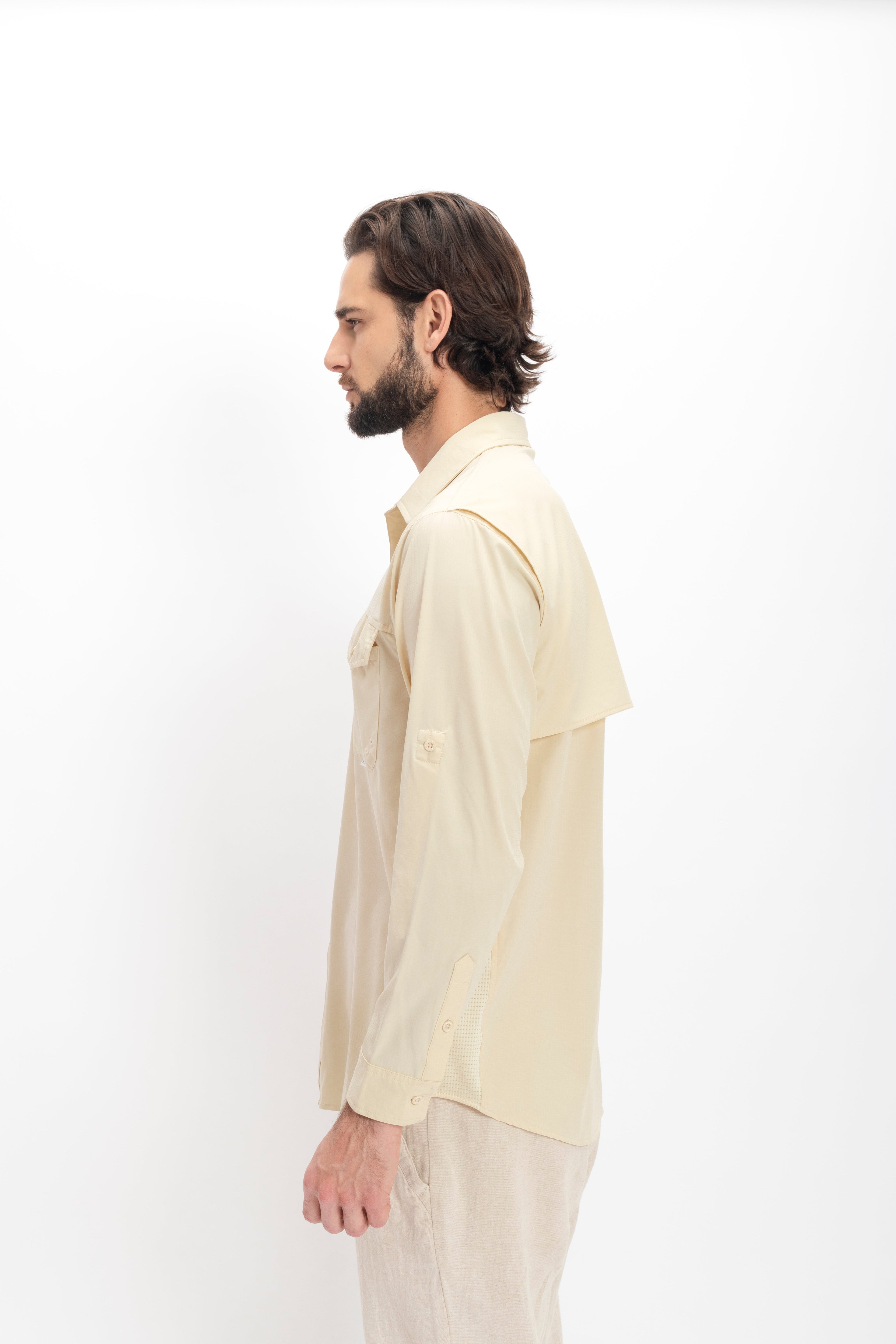 Camisa Nomad Hardwear Manga Larga Caki