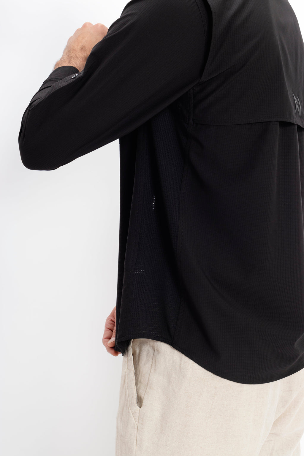 Camisa Nomad Hardwear Manga Larga Negro