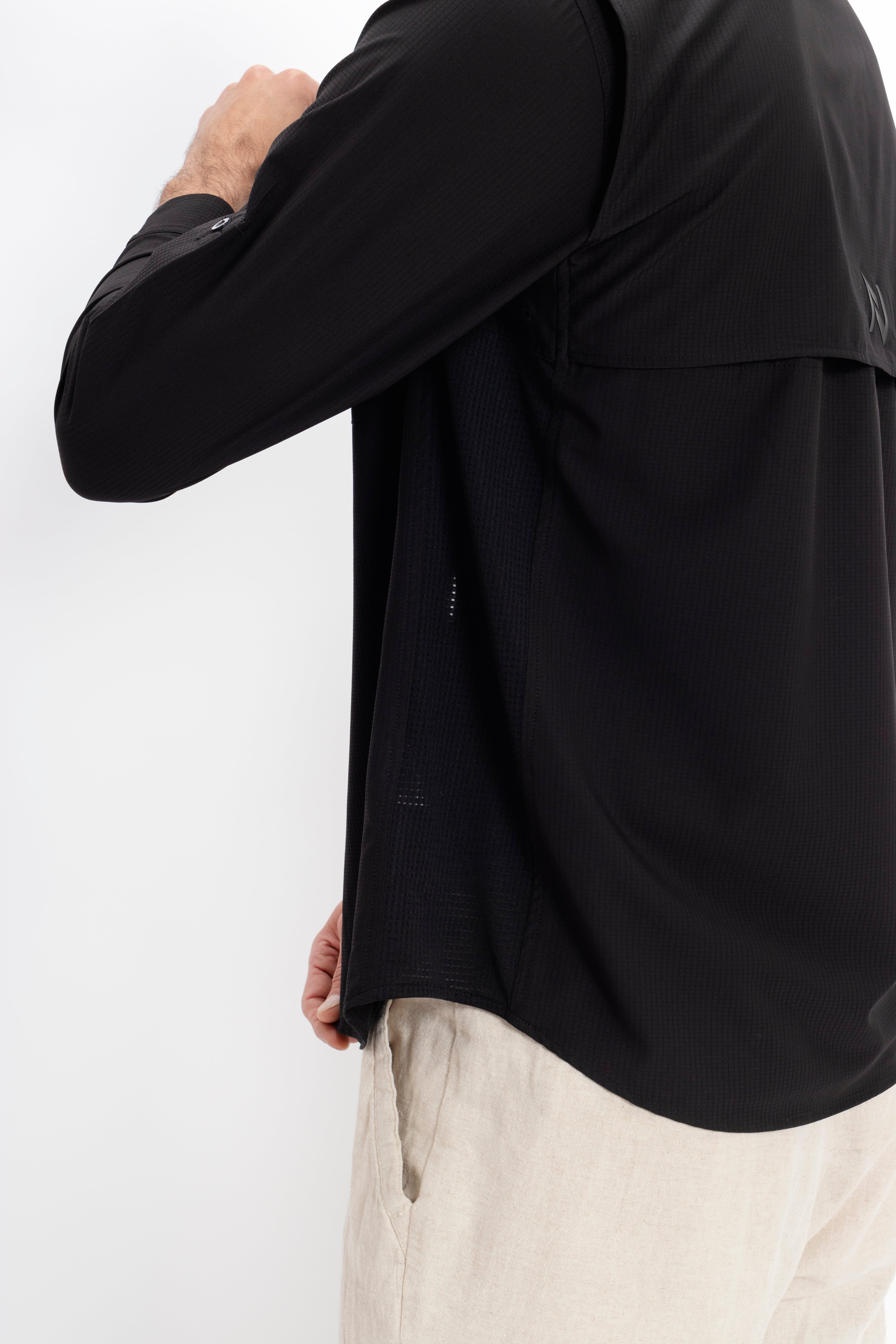 Camisa Nomad Hardwear Manga Larga Negro