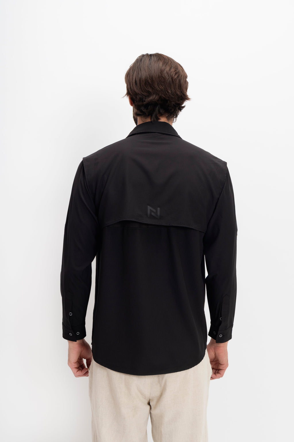 Camisa Nomad Hardwear Manga Larga Negro