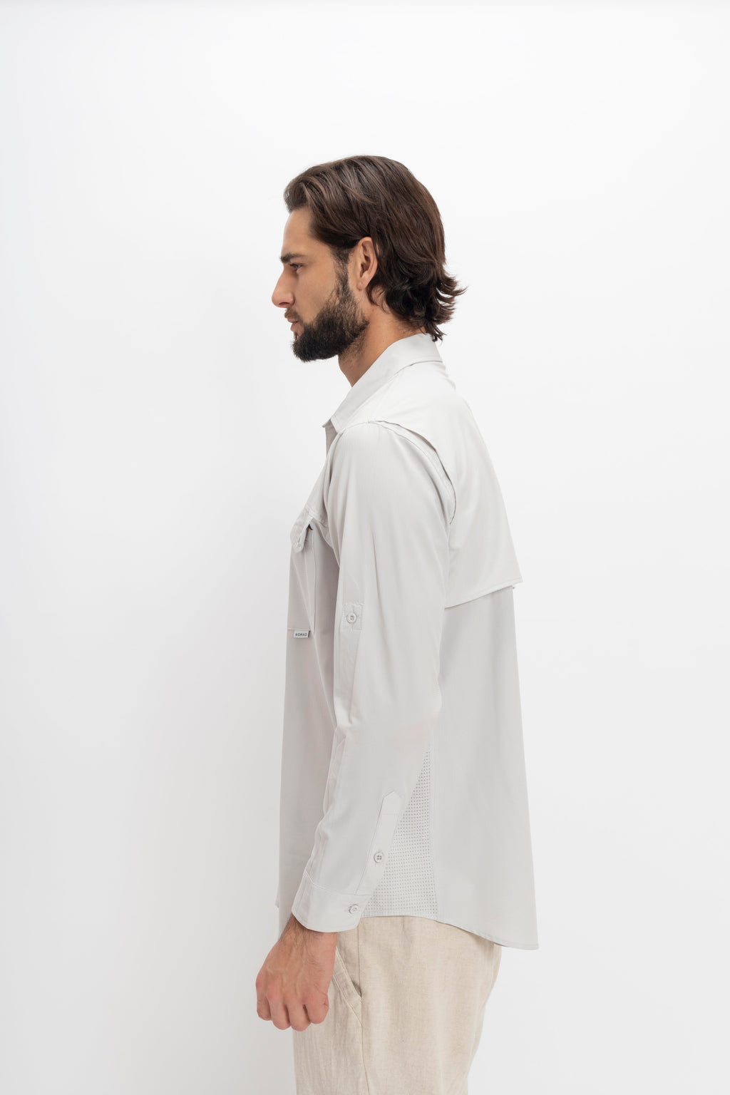 Camisa Nomad Hardwear Manga Larga Platinum