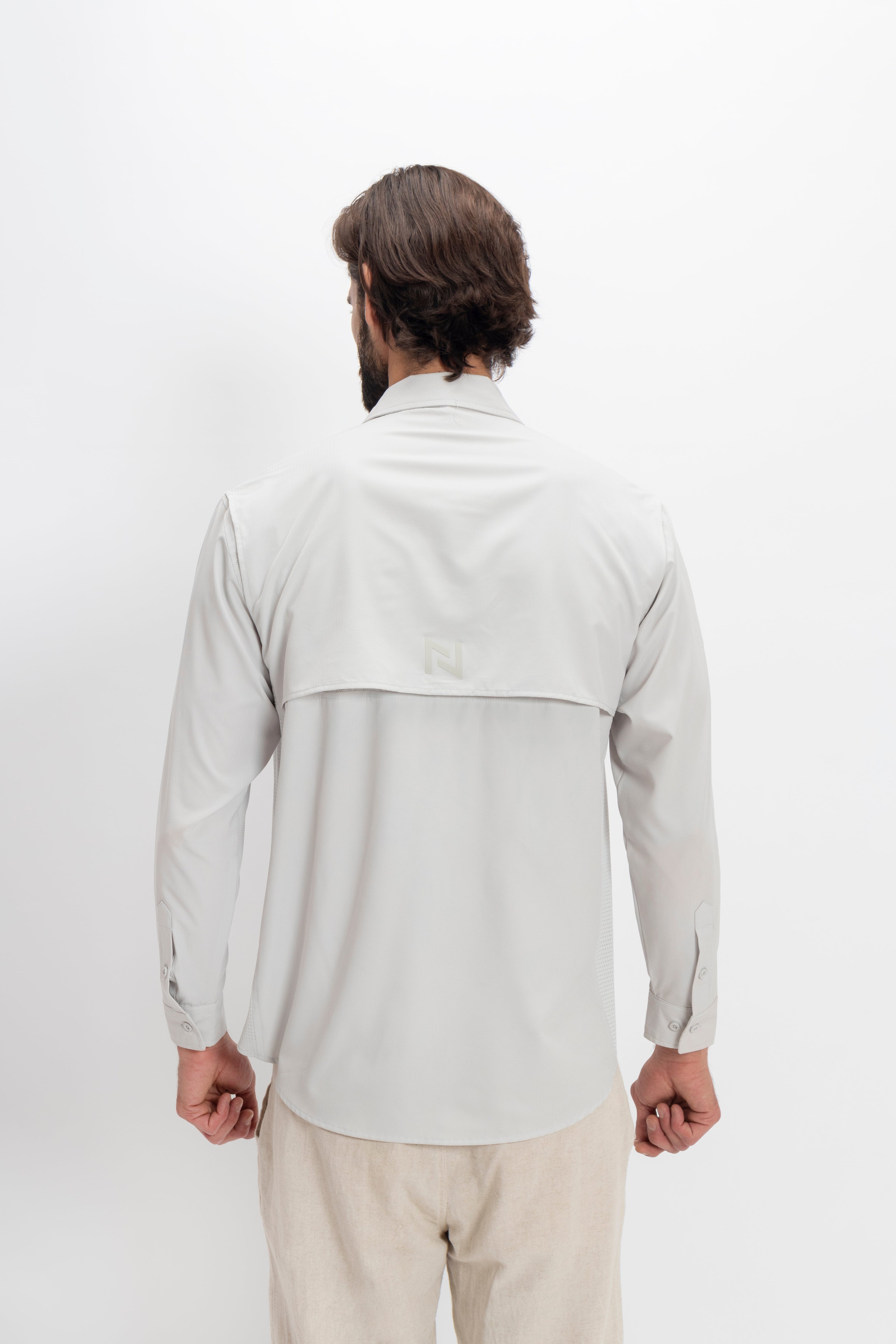 Camisa Nomad Hardwear Manga Larga Platinum