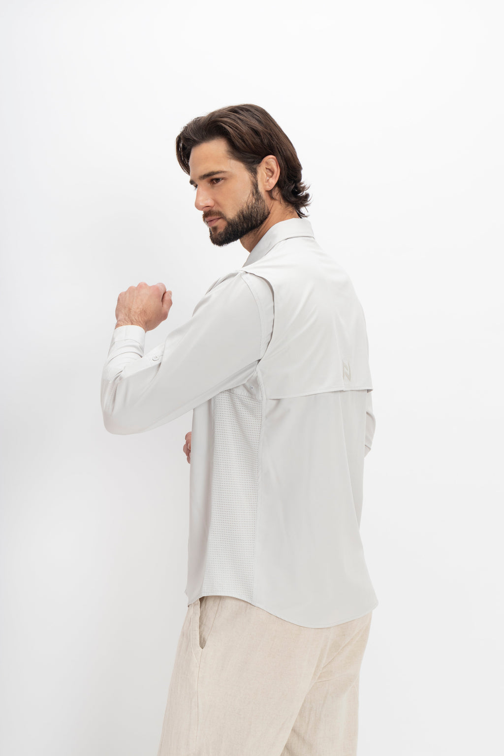 Camisa Nomad Hardwear Manga Larga Platinum