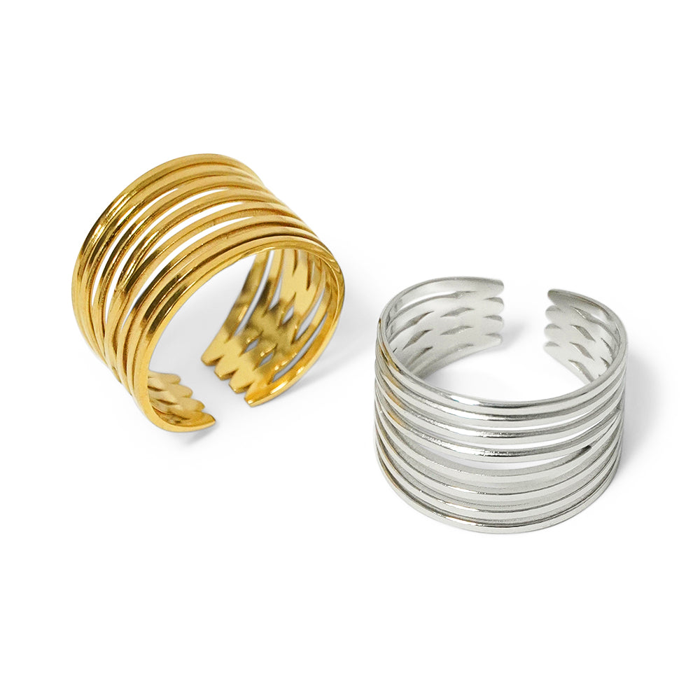 ANILLO ANCHO MULTITIRA CALADO