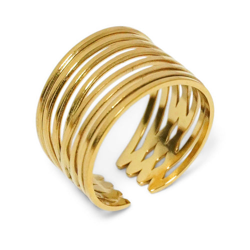 ANILLO ANCHO MULTITIRA CALADO