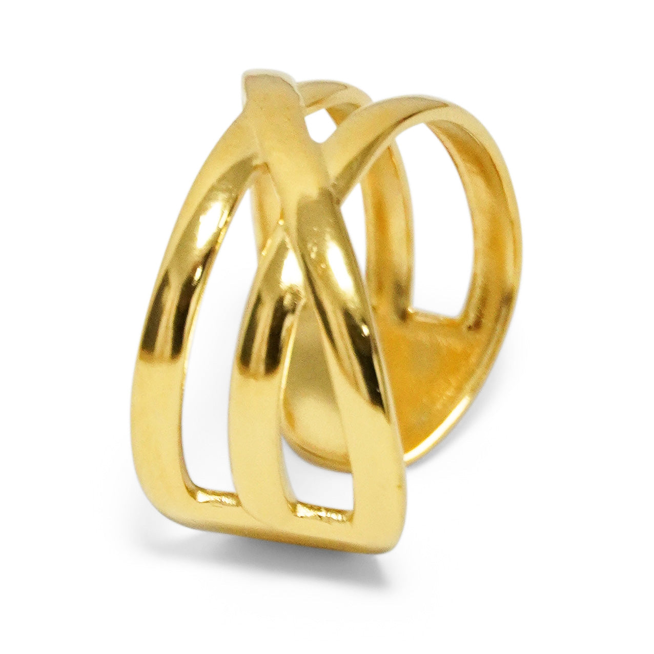 ANILLO GEOMÉTRICO DE BANDAS CRUZADAS