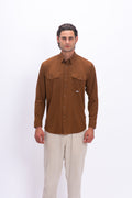 Camisa Nomad Hardwear Manga Larga Café