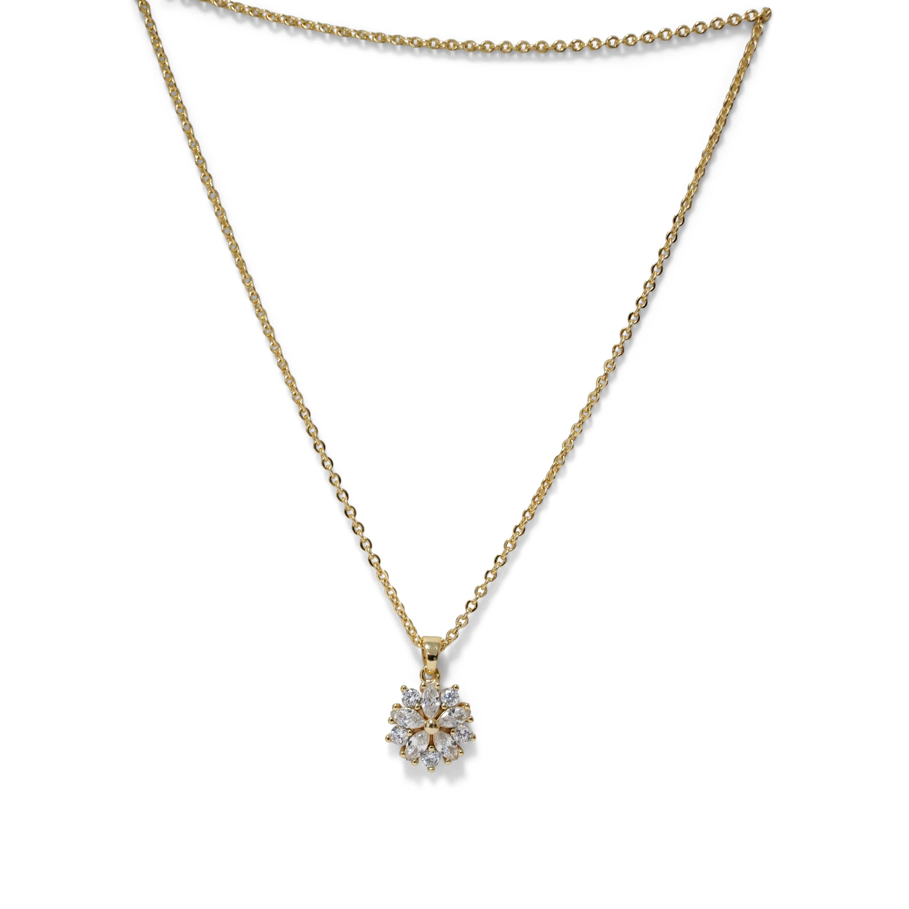 COLLAR CON COLGANTE DE FLOR EN CRISTAL
